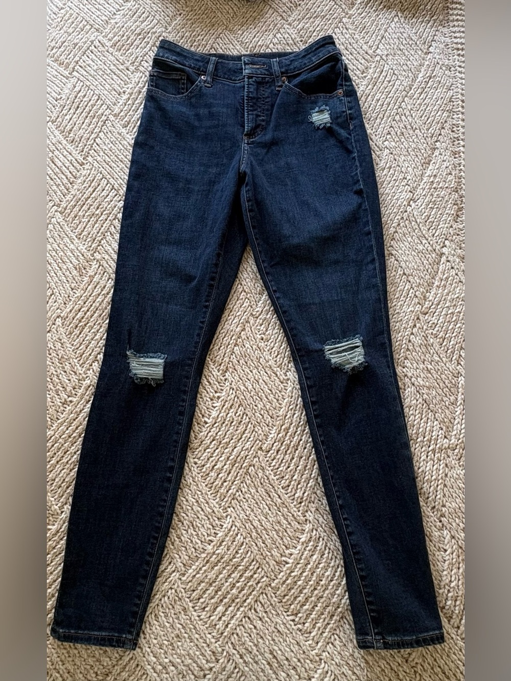 *3 for 20* Dark Blue Skinny Jeans with Knee Rips
